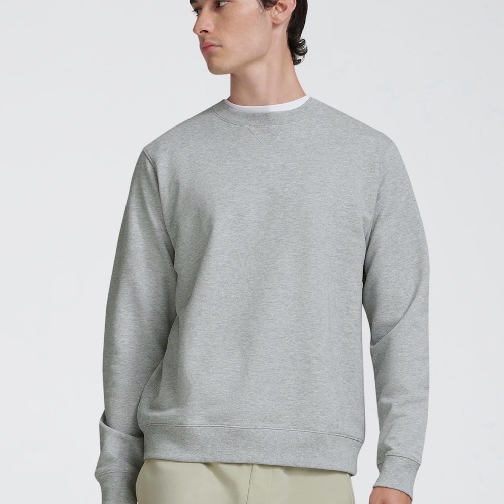 Handvaerk Varsity Crewneck Sweatshirt Gray Cotton XL NWT Classic